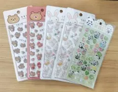 りるくま　ぷくぷくキャンディシール　うさもち　ぷくぷくキャンディシール
