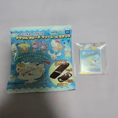 サンリオ アクリルブローチ クリームinスナック シナモン シナモロール