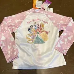 新品 ディズニー プリンセス ラッシュガード 110 ピンク キッズ　女の子