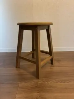 木製円形スツール