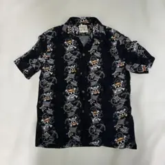 ONE PIECE 海賊デザイン 半袖シャツ Mサイズ ブラック