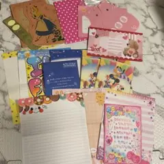 平成　レトロ　メモ　便箋　封筒　セット