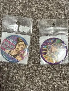 ジョジョの奇妙な冒険第６部 空条承太郎 空条徐倫 缶バッジセット