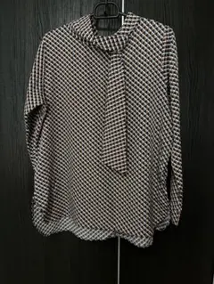 Aquascutum 長袖 ブラウス ヘリンボーン柄8 - メルカリ