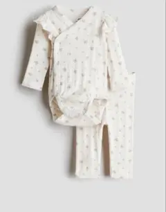 H&M オーガニックコットンロンパースセット 74-80cm