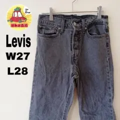 USA古着 Levis ブラックデニム　ジーンズ　パンクロック系　W27L28