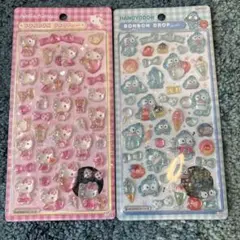 レア　ボンボンドロップシール　キティちゃん＆ハンギョドンセット
