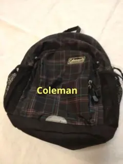 coleman　チェック柄リュック　キッツ用