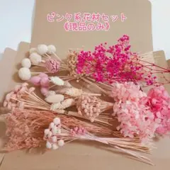 《1セット限定》ピンク系花材セット✿プリザーブド＆ドライフラワーのサムネイル