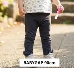 【BABYGAP】キッズ リボン付きレギンスパンツ ネイビー 90cmのサムネイル
