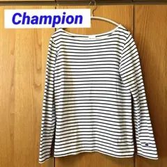 Champion ボーダー　長袖Tシャツ Lサイズのサムネイル