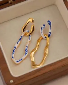 フープピアス　ゴールド