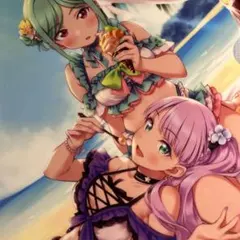 ウィーン・マルガレーテ＆鬼塚冬毬 水着クリアファイル　ゲーマーズ