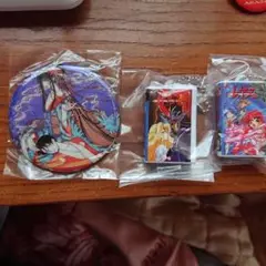 アニメキャラクター バッジ キーホルダー セット