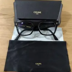 【極美品】セリーヌ 太縁 だて眼鏡 メガネ サングラス CL50041F 箱付き 極美品】セリーヌ 太縁 だて眼鏡 メガネ サングラス CL50041F 箱付き