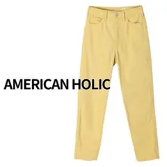 【未使用】AMERICAN HOLIC／マムテーパードパンツ デニム