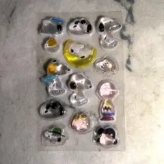 スヌーピー　3D立体シール　ボンボンドロップシール