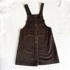【160cm】コーデュロイ ジャンパースカート ブラウン