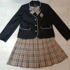 フォーマルスーツ・ブレザーセット（黒・チェック）