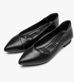 パンプス　フラットシューズ　冠婚葬祭