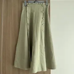 MAJESTIC LEGON パステルグリーン フレアスカート