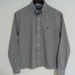 ラルフローレン ギンガムチェック 長袖シャツ　表記S 短丈