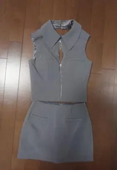 キャバドレス　セットアップ　グレー