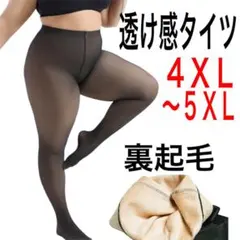 フェイクタイツ　プラスサイズ　裏起毛　極暖　1200デニール相当　フォーマル
