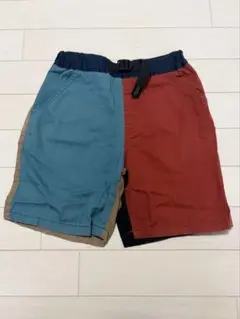 breeze 130cm クライミングパンツ風バイカラーハーフパンツ