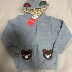 【新品】ミキハウス/プッチーくんなりきりパーカー/130