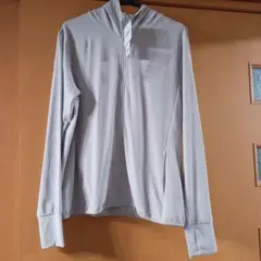 エアリズム フルジップパーカー XL グレー