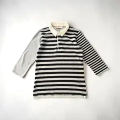 ビームスボーイ BEAMS BOY ラガーシャツ 長袖　ボーダー 98/76のサムネイル