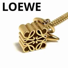 LOEWE アナグラム ネックレス ロゴマーク ペンダント 美品 箱付きのサムネイル