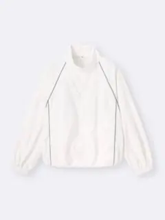 GU ナイロントラックジャケット　白