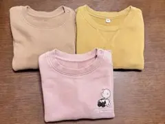 ユニクロ 無印 トレーナー 90 3点セット