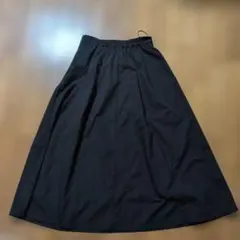 GLACIER lusso タックロングスカート Lサイズ ブラック ハニーズ