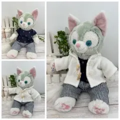 ダッフルコート 白&Tシャツ&ズボン☆ジェラトーニS☆ハンドメイド コスチューム