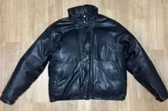 1万引き‼️Eddie Bauerレザー ダウンジャケット ブラック