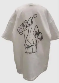 fiction tokyo　半袖ビッグTシャツ　ホワイトのサムネイル