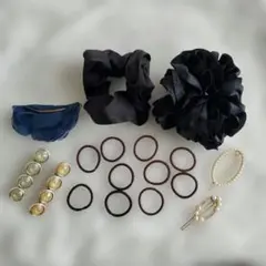 ヘアアクセサリー　シュシュ　ヘアゴム　バレッタ　ヘアピン　まとめ売り