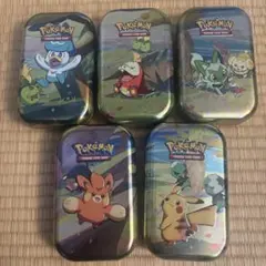 【海外限定】ポケモン151 Mini Tin 缶 ダメカンケース 8種類セット 海外限定】ポケモン151 Mini Tin 缶 ダメカンケース 5種類セット