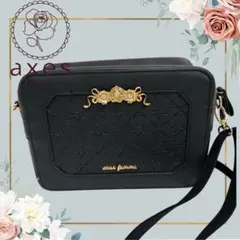 axes femme ブラック ショルダーバッグ　アクシーズファム