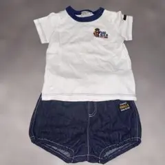 ミキハウスDOUBLE.BTシャツショーツセット シャツ80 ショーツ70〜90