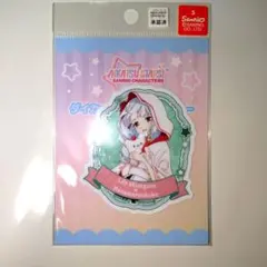 アイカツスターズ！ 산리오 ダイカットスマホステッカー 白銀リリィ