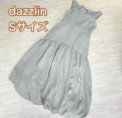 【美品】dazzlin ティアードバルーンワンピース ベージュ