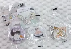 くら寿司　モフサンド　ラバーチャーム、缶バッジ 3点セット