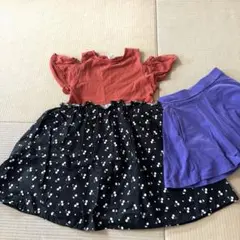 大幅値下げ☆DEVIROCK デビロック さくらんぼ肩出しワンピース 130