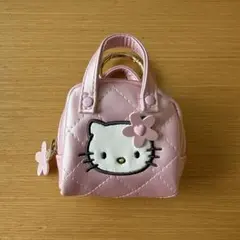 ハローキティ キルティングバッグ ピンク　イヤフォンケース