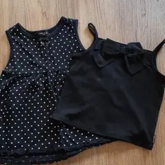 【コムサイズム】トップス　ノースリーブ　キャミソール　120cm