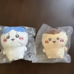 ちいかわおすわりぬいぐるみ　ハチワレ　くりまんじゅう　2点セット